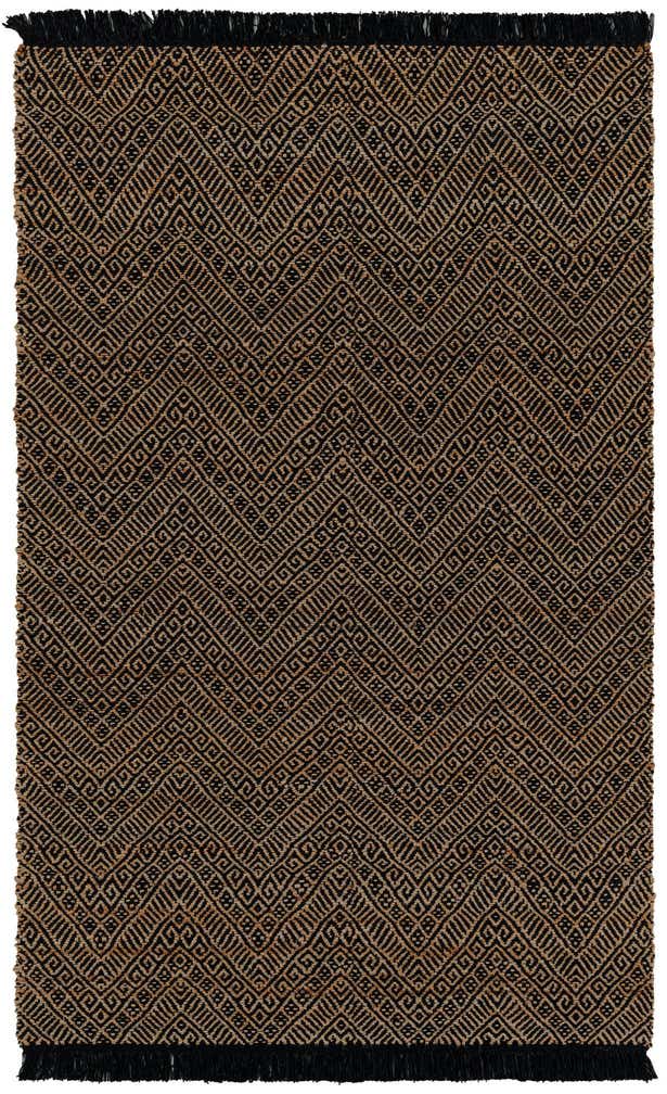 5' 1 x 8' Handmade Braided Jute Rug