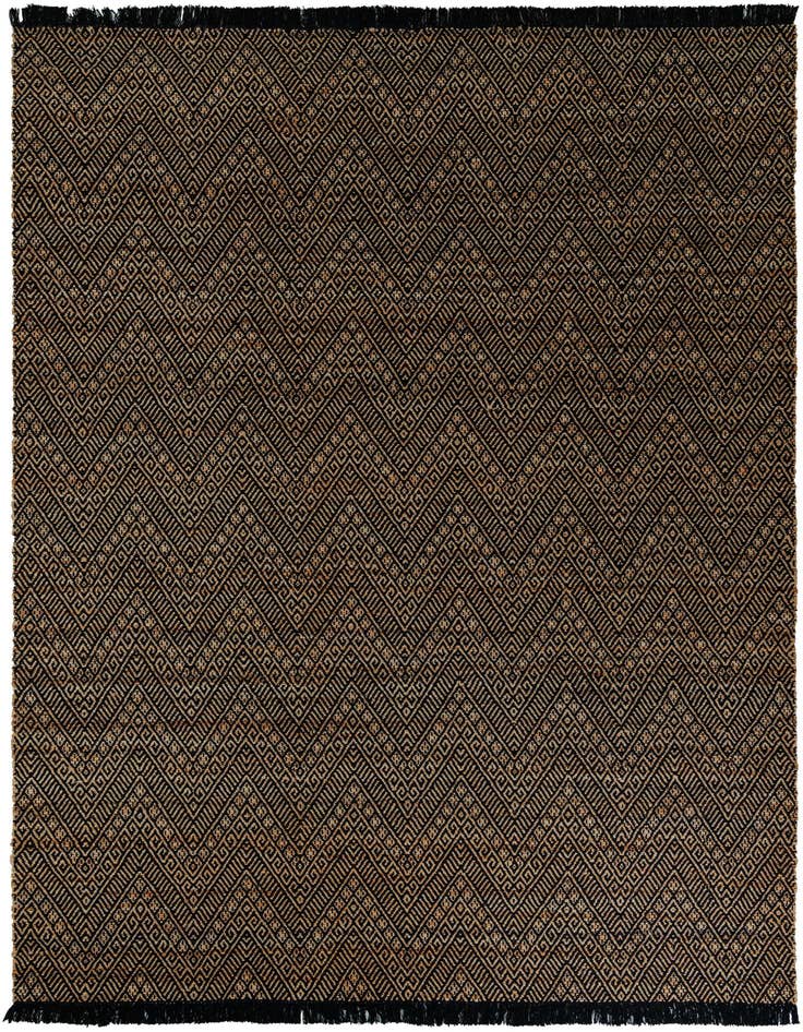 Detail image of 9' x 12'  Hand Braided Jute Rug