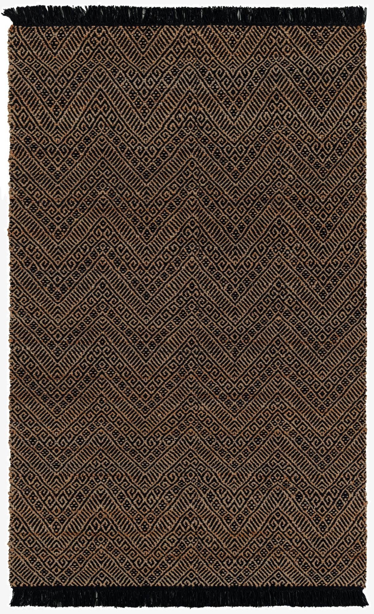 5' 1 x 8'  Hand Braided Jute Rug