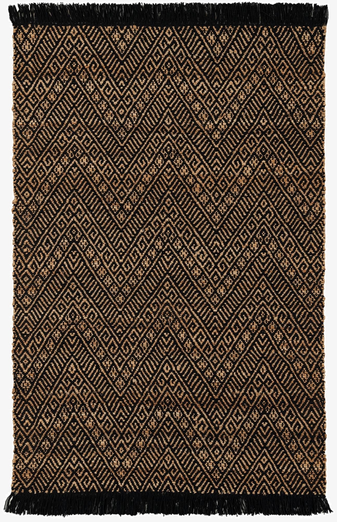 4' 1 x 6' 1  Hand Braided Jute Rug