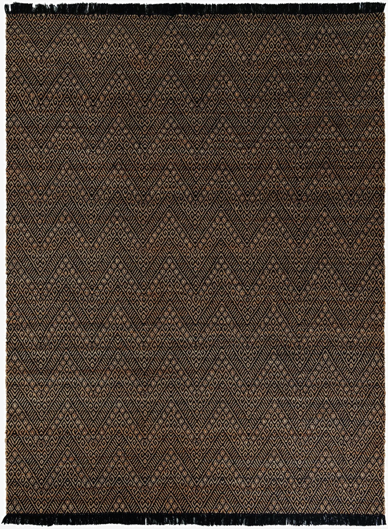 9' x 12'  Hand Braided Jute Rug