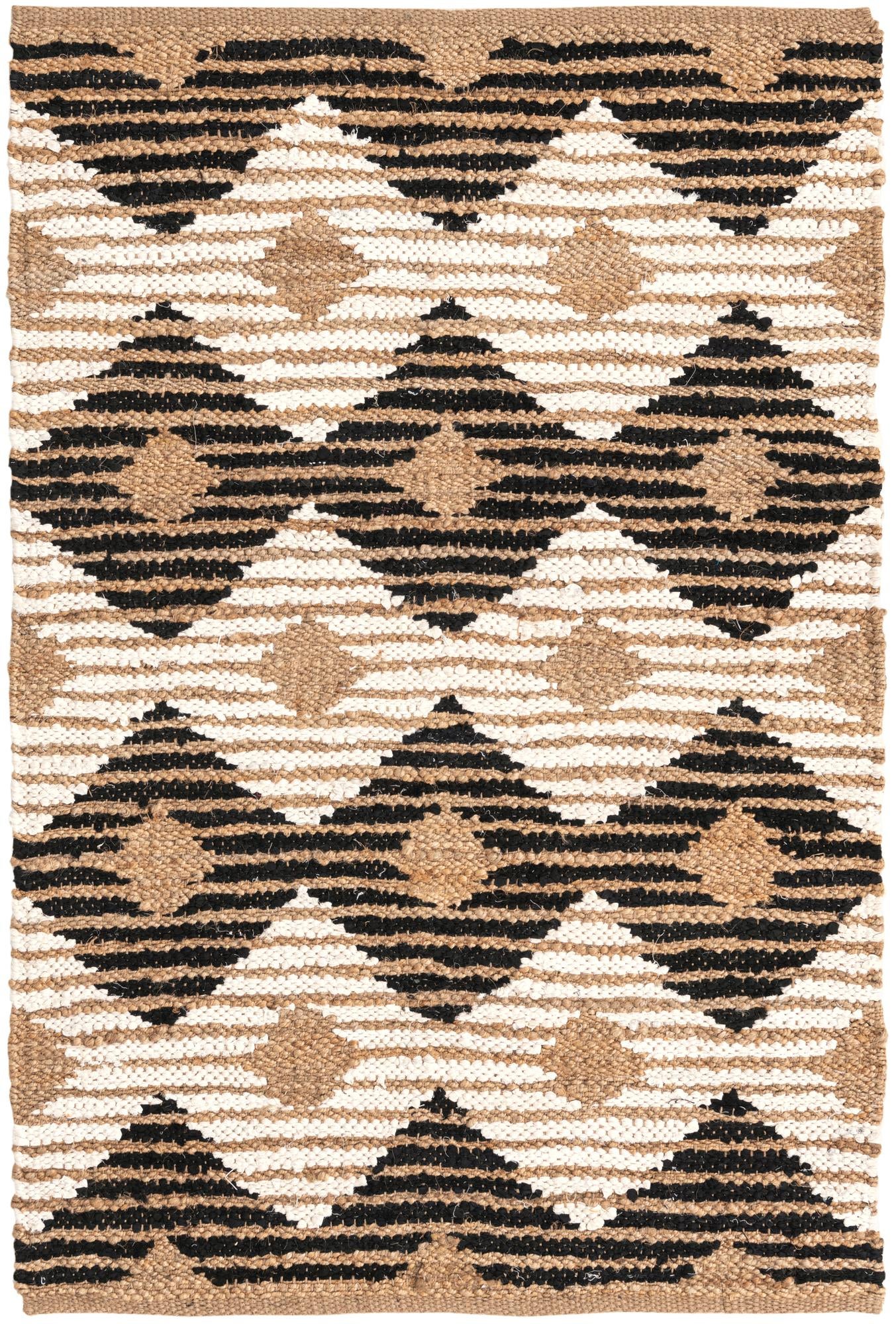 4' 1 x 6' 1 Hand Woven Chindi Jute Rug