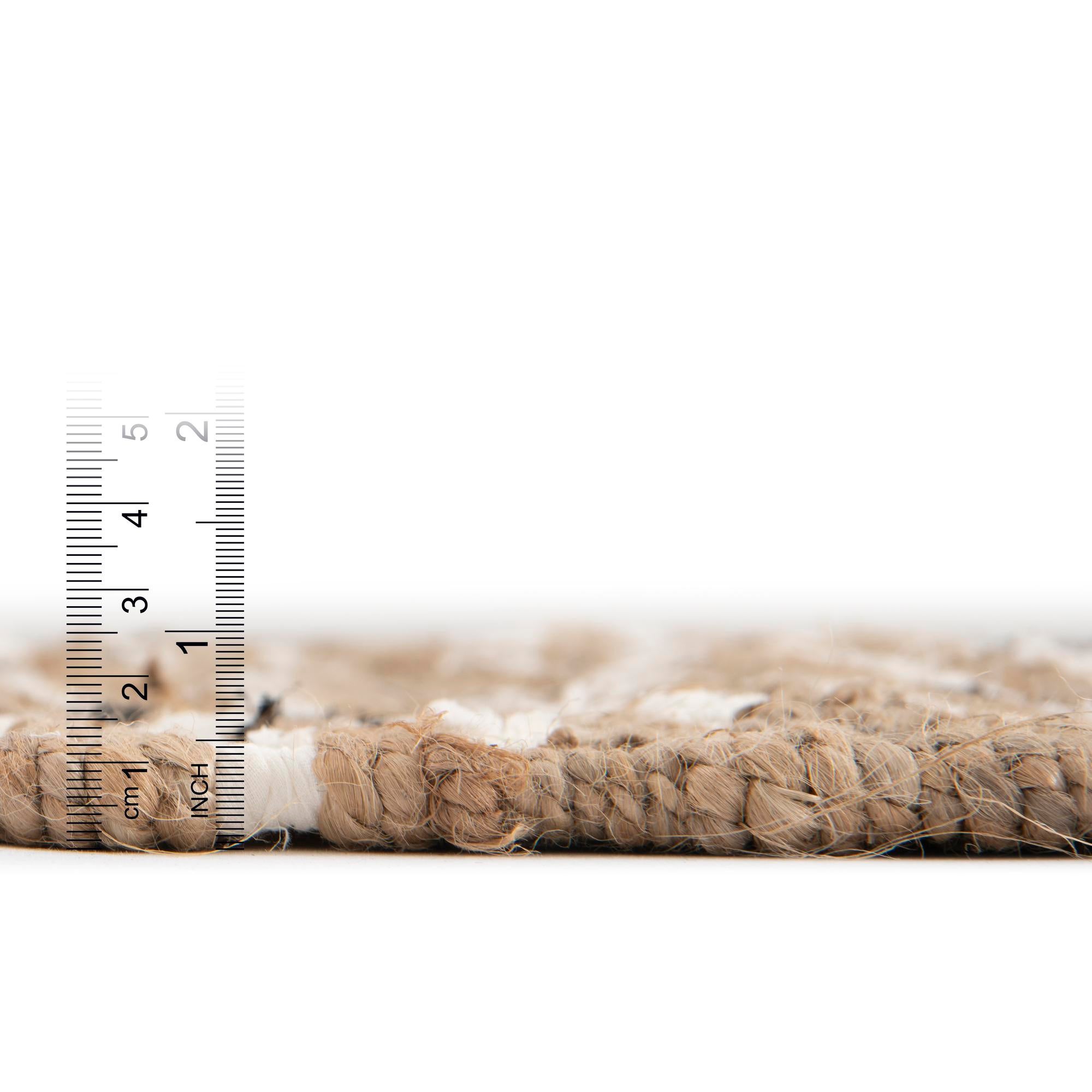 7' 10 x 10' Hand Woven Chindi Jute Rug