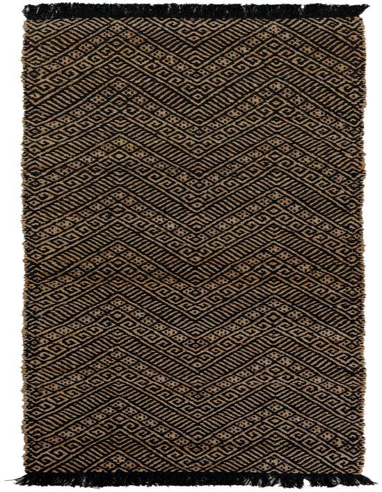 Detail image of 2' 7 x 10'  Hand Braided Jute Runner Rug
