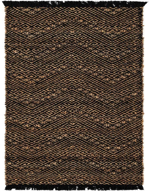 Detail image of 2' x 8'  Hand Braided Jute Runner Rug
