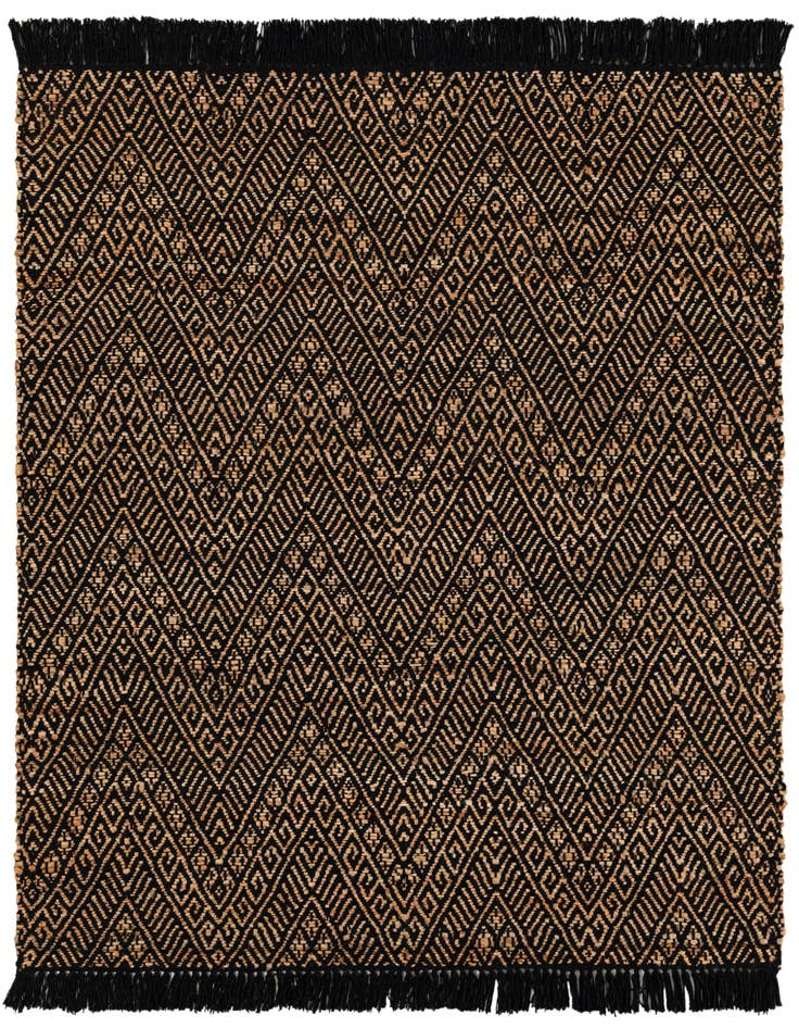 Detail image of 5' 1 x 5' 1  Hand Braided Jute Square Rug