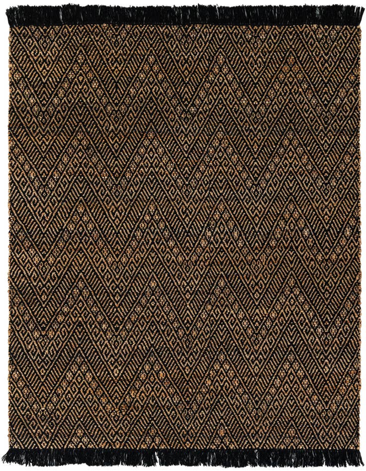 Detail image of 6' 1 x 6' 1  Hand Braided Jute Square Rug