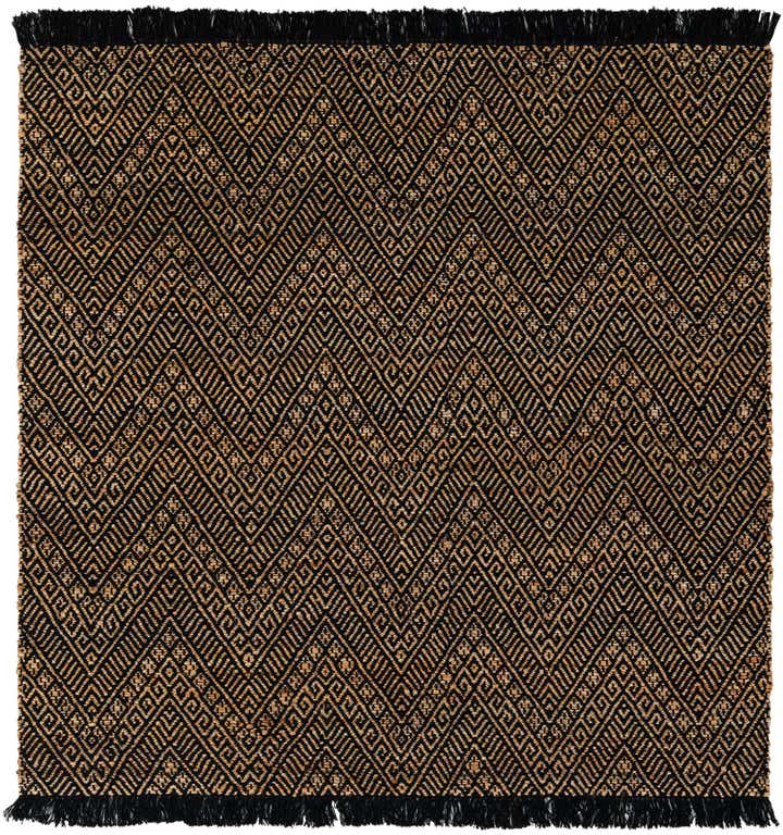 6' 1 x 6' 1 Handmade Braided Jute Square Rug