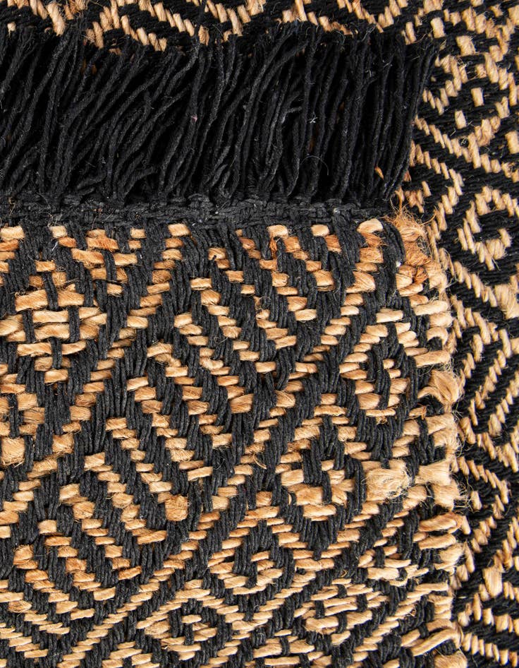 Detail image of 6' 1 x 6' 1 Handmade Braided Jute Square Rug