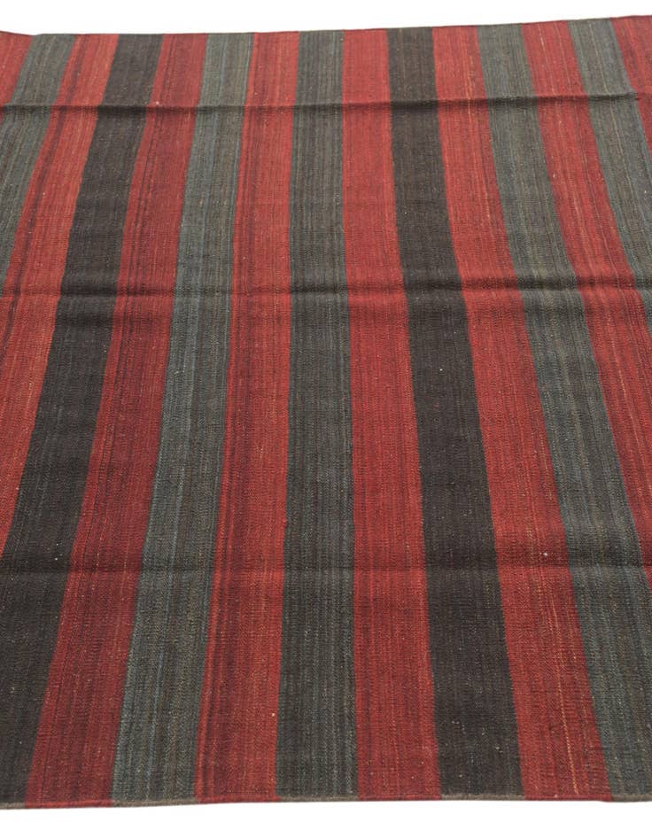 Detail image of 5' 5 x 9' 7  Hand Woven Kilim Modern Wool Rug