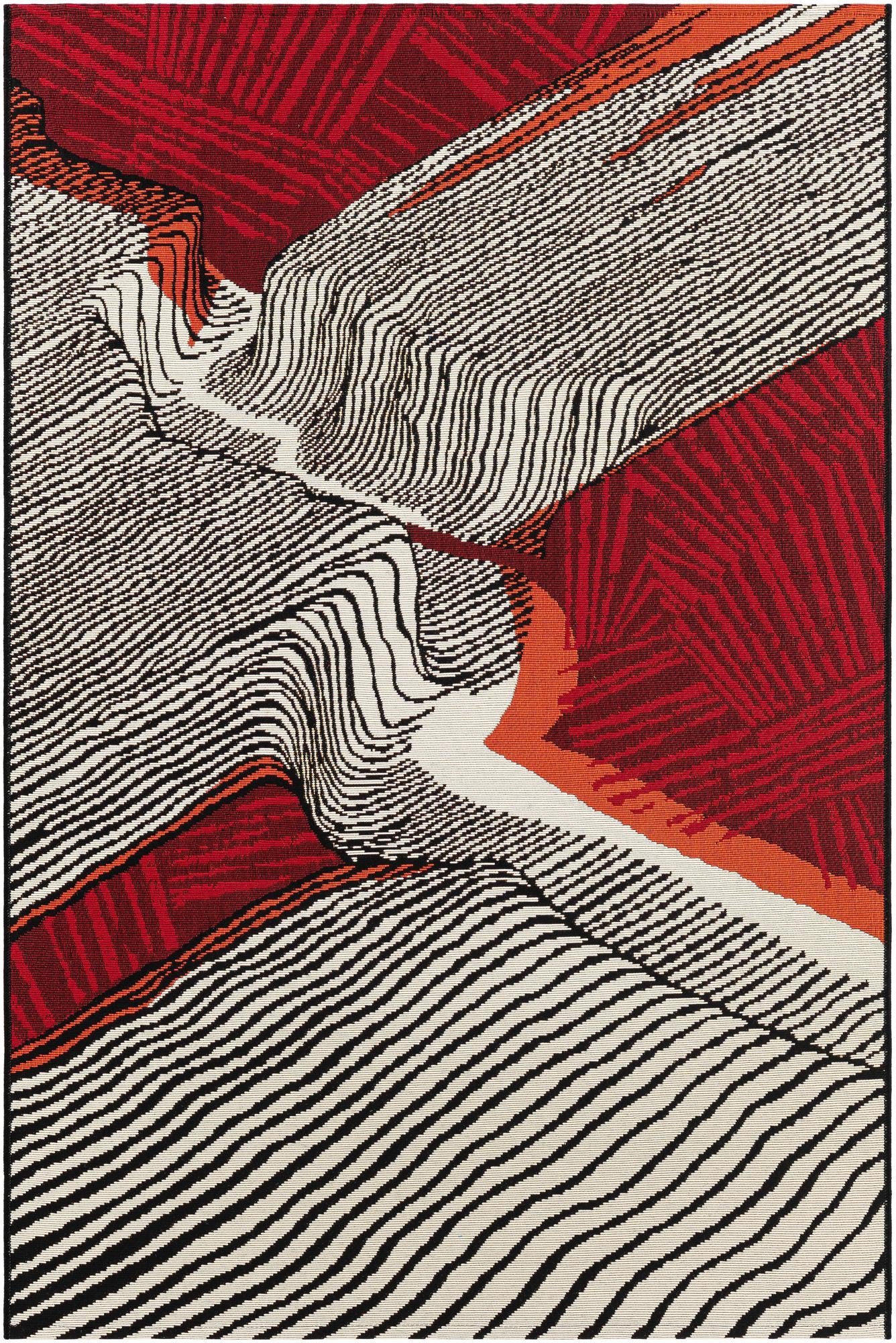 4' x 6' Easy-Clean Modern Indoor / Outdoor Rug