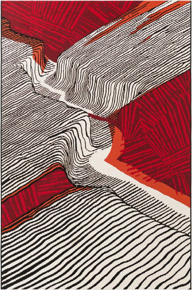 Detail image of 5' x 8' Easy-Clean Modern Indoor / Outdoor Rug