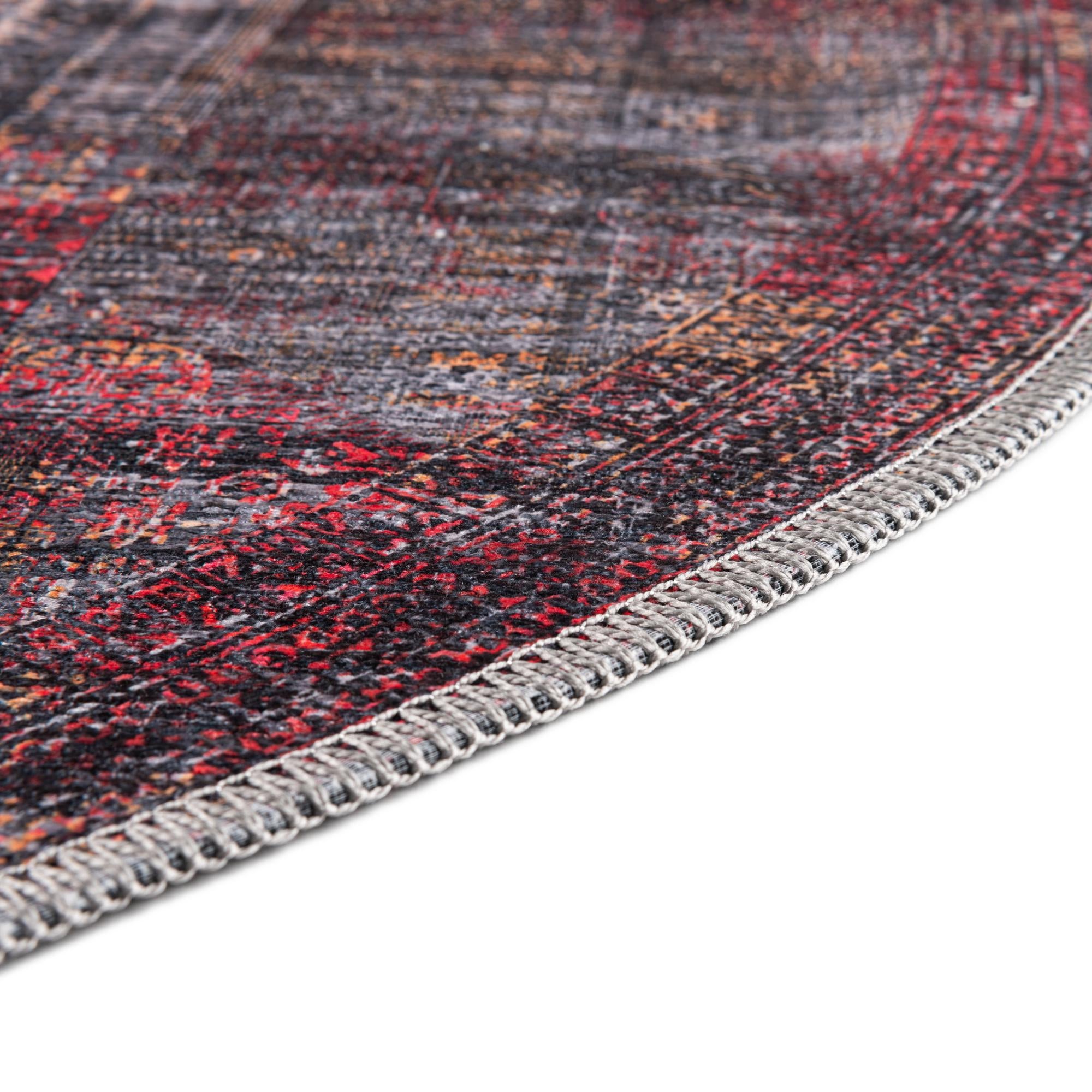 4' x 4' Washable Mangata Round Rug