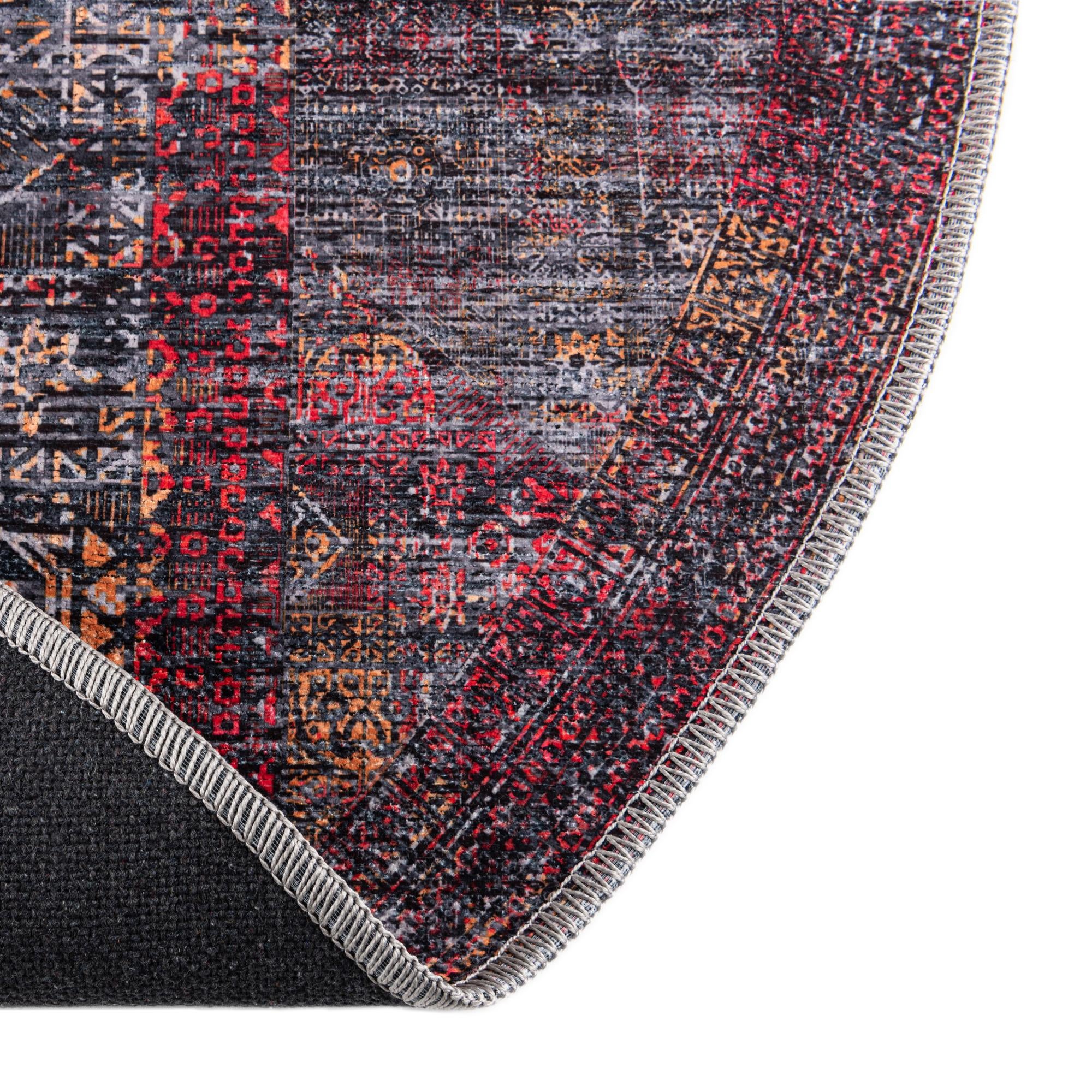 4' x 4' Washable Mangata Round Rug