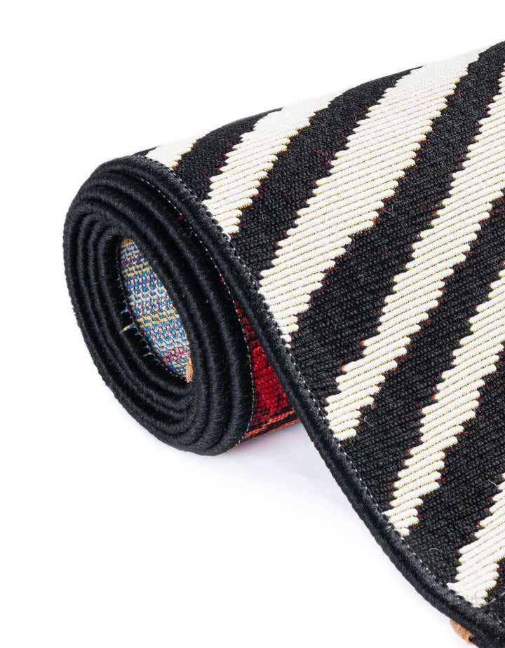 3' x 3' Easy-Clean Modern Indoor / Outdoor Round Rug
