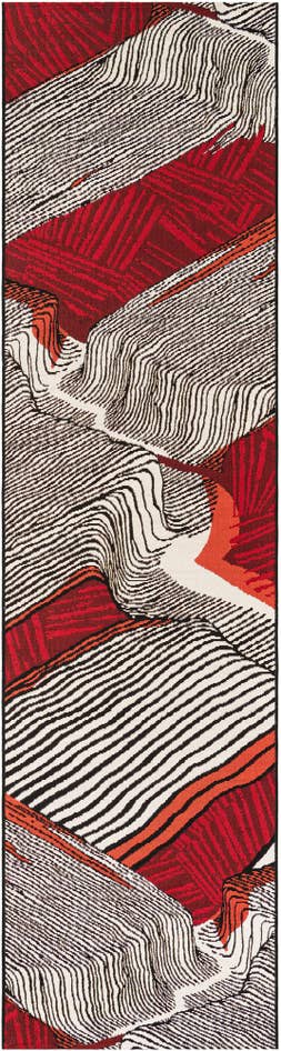 Detail image of 2' 7 x 10' Easy-Clean Modern Indoor / Outdoor Runner Rug