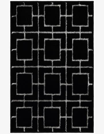 Black and Silver Marilyn Monroe™ Glam Deco Rug