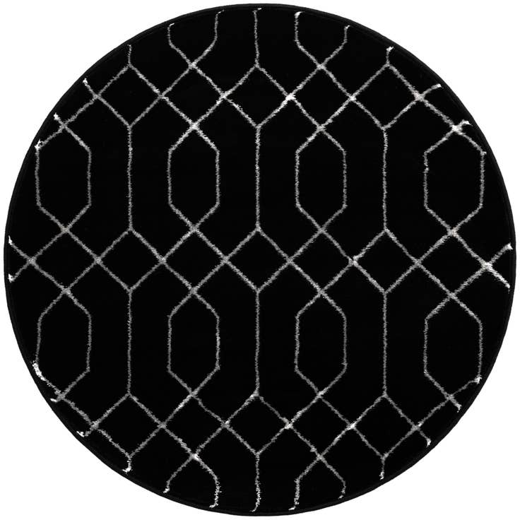 Detail image of 3' x 3' Marilyn Monroe™ Glam Trellis Round Rug