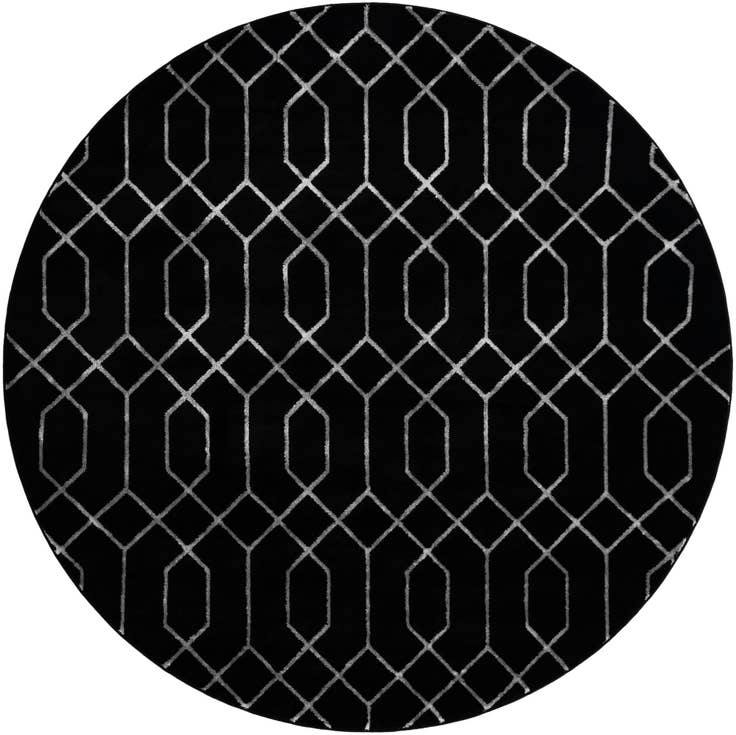 Detail image of 7' 10 x 7' 10 Marilyn Monroe™ Glam Trellis Round Rug