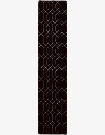 Black and Silver Marilyn Monroe™ Glam Trellis Runner Rug