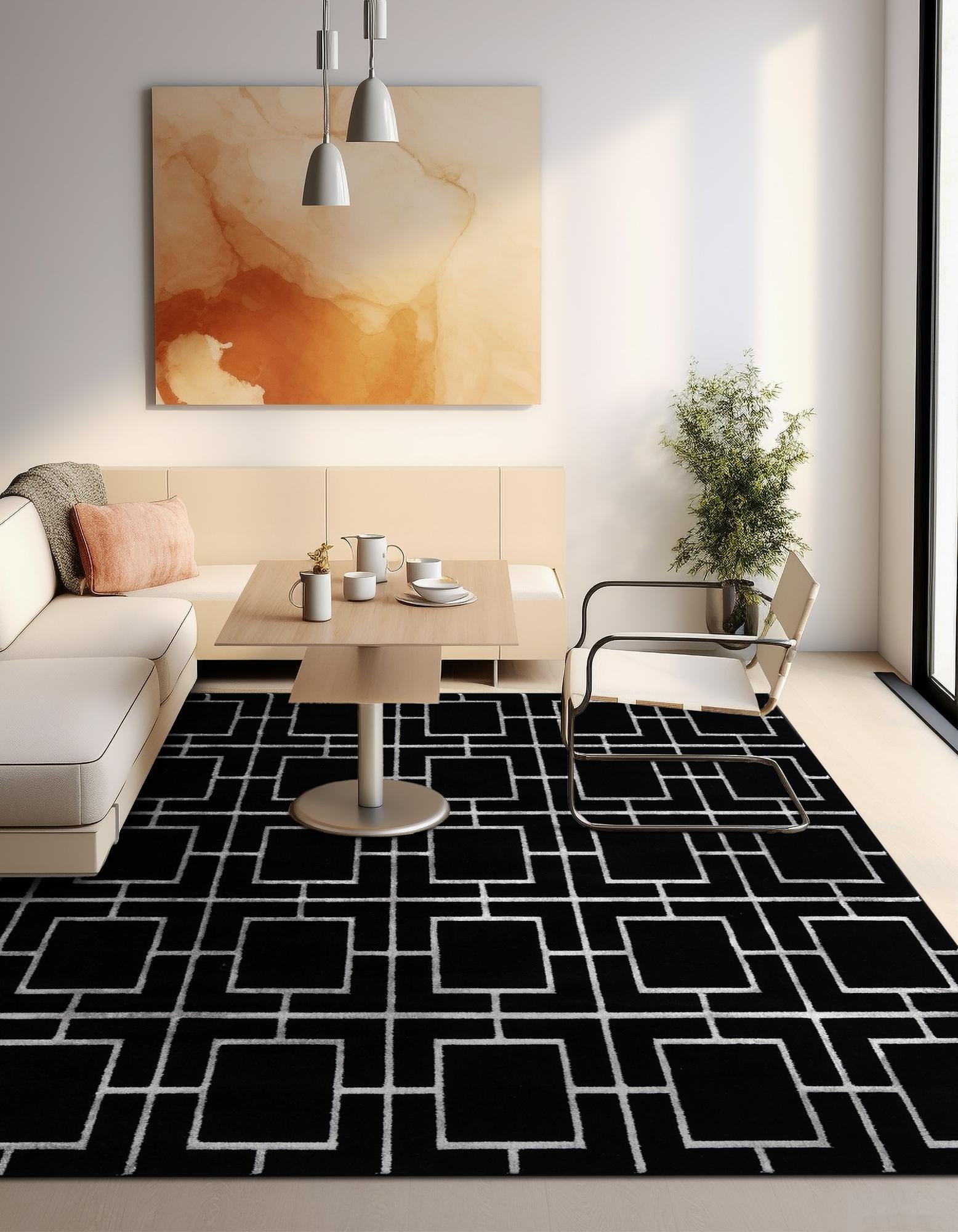 7' 10 x 7' 10 Marilyn Monroe™ Glam Deco Square Rug