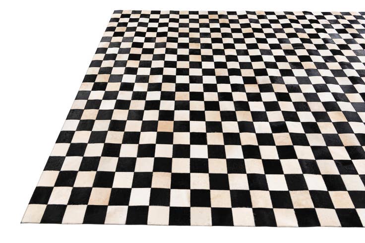 Detail image of 7' 11 x 9' 11 Cowhide Stocks Rug