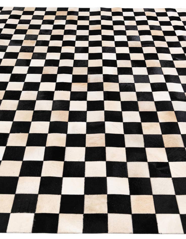 Detail image of 7' 11 x 9' 11 Cowhide Stocks Rug