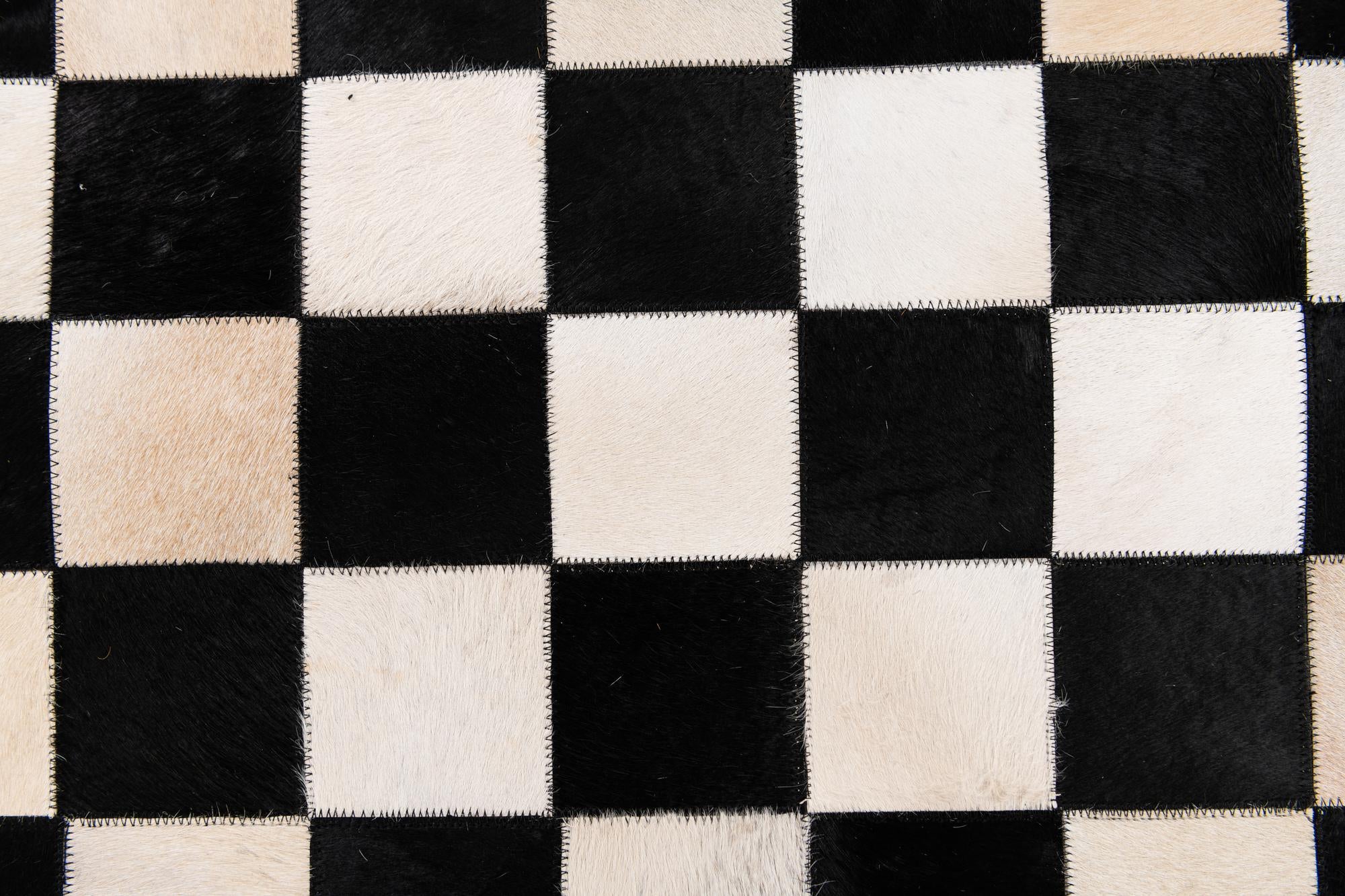 7' 11 x 9' 11 Cowhide Stocks Rug