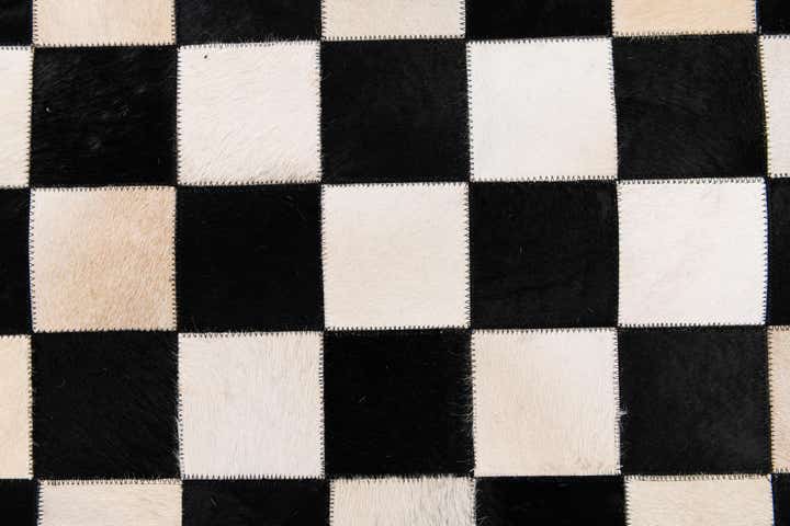 7' 11 x 9' 11 Cowhide Stocks Rug