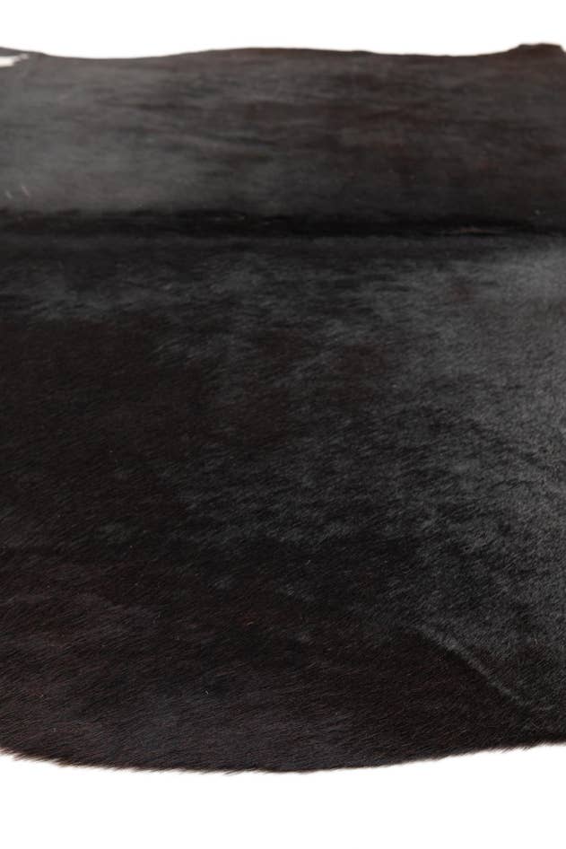 Detail image of 5' x 5' 8 Cowhide Leather Freeform Rug
