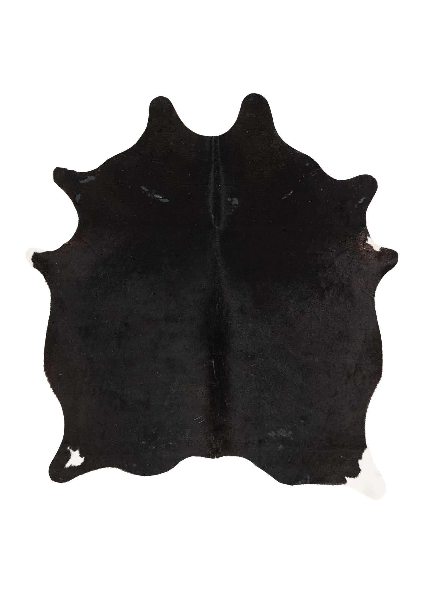 5' x 5' 8 Cowhide Leather Freeform Rug