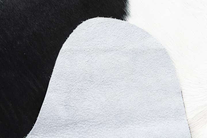 6' 10 x 7' 8 Cowhide Freeform Rug