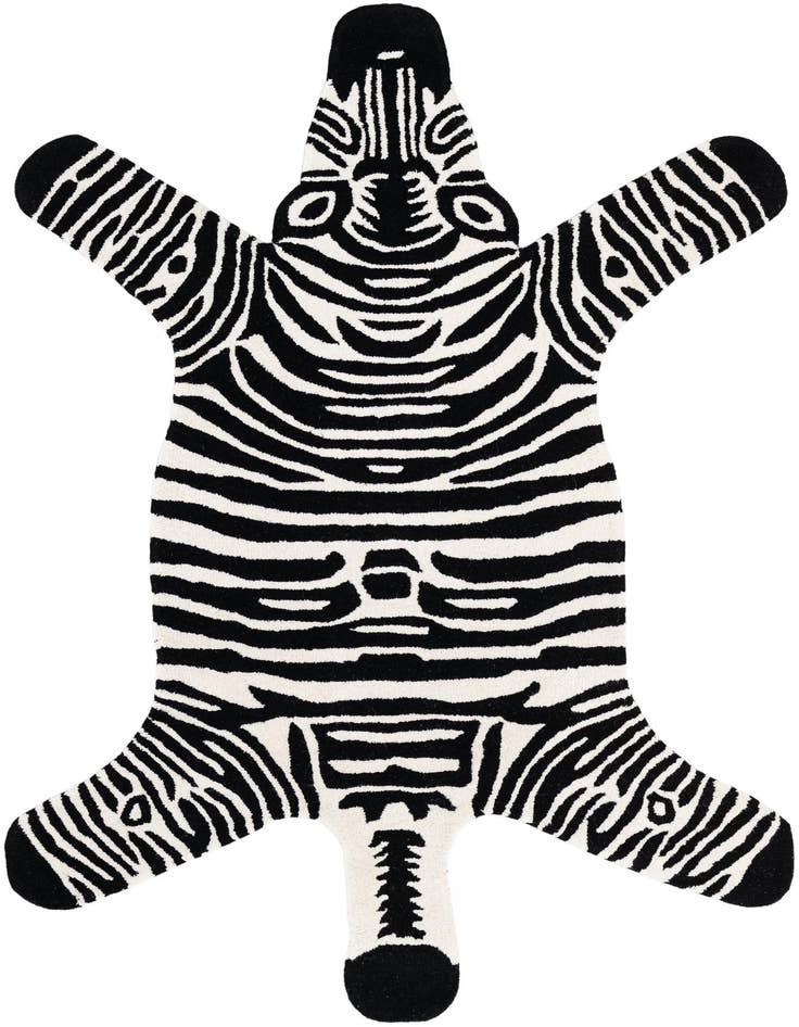 Detail image of 4' 1 x 6' 1 Playtime Kids Wool Freeform Rug