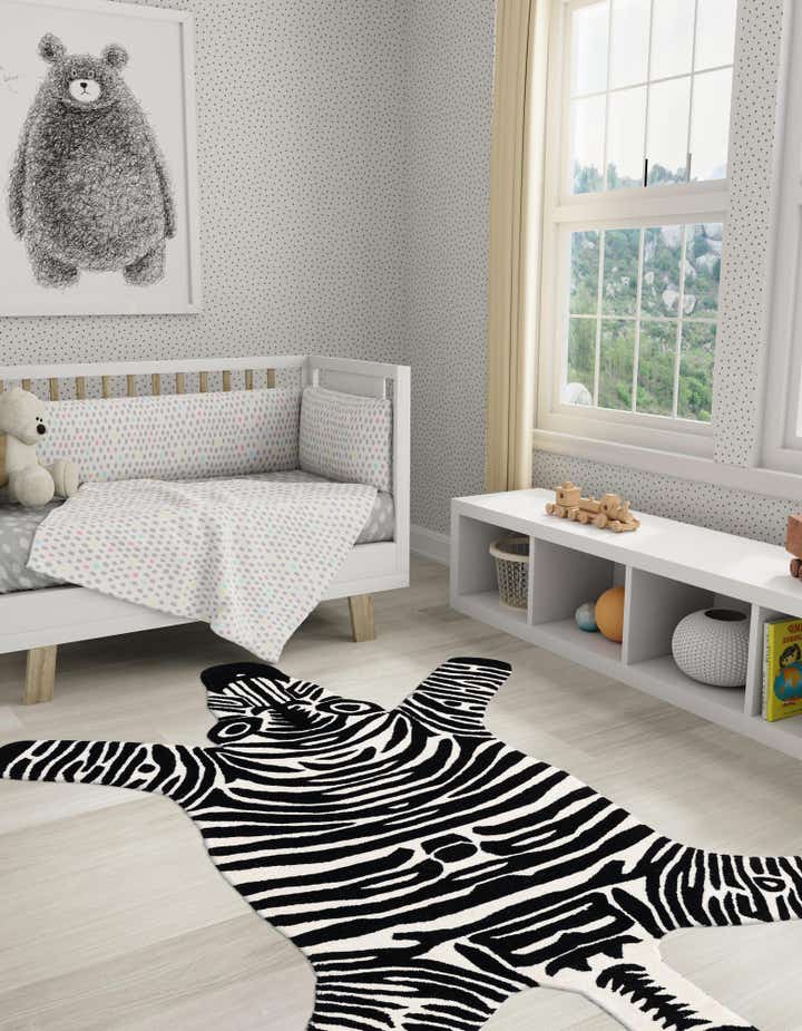 5' 1 x 8' Playtime Kids Wool Freeform Rug