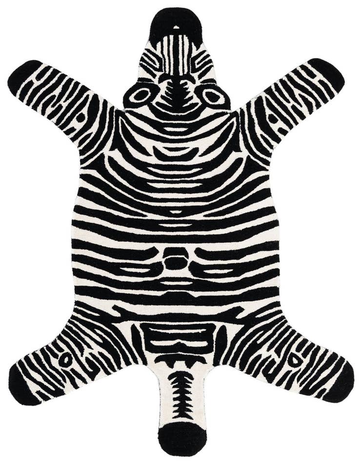 Detail image of 5' 1 x 8' Playtime Kids Wool Freeform Rug
