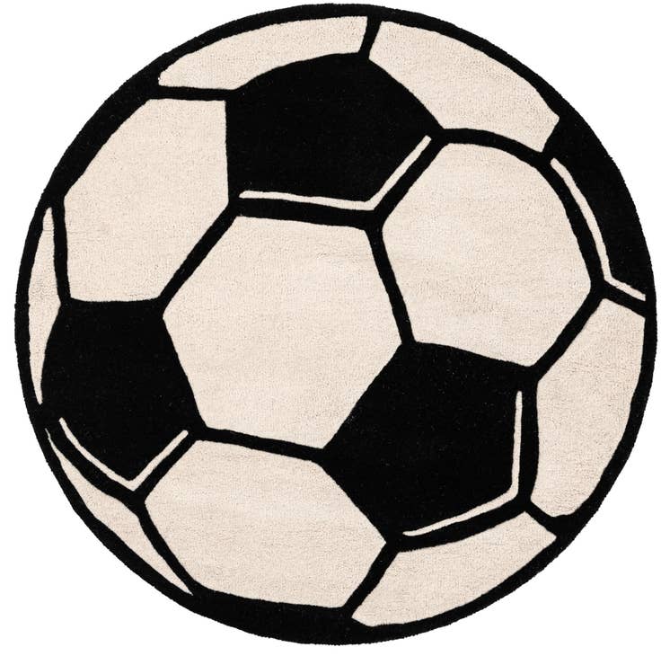 Detail image of 4' 1 x 4' 1 Playtime Kids Wool Freeform Rug