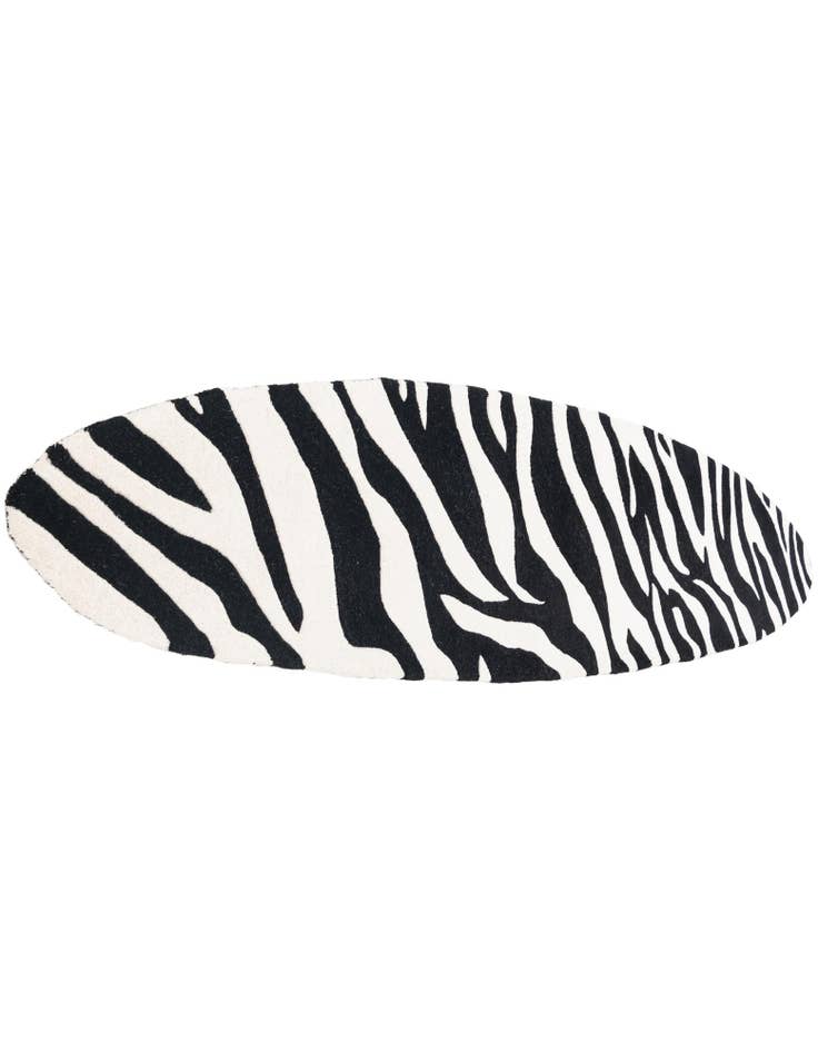 Detail image of 2' x 8' 9 SurfBoard Wool Freeform Rug