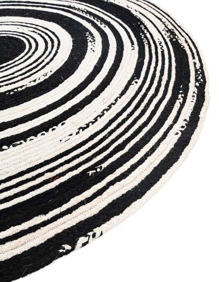 2' 2 x 3' 7 Handmade Braided Chindi Hearth Rug