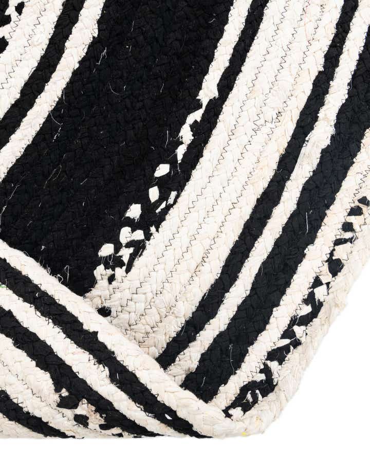 2' 2 x 3' 7 Handmade Braided Chindi Hearth Rug