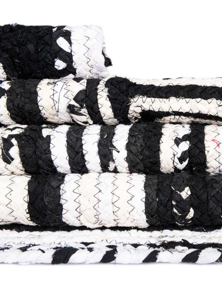 2' 2 x 3' 7 Handmade Braided Chindi Hearth Rug