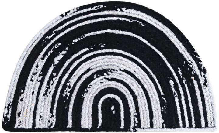 2' 2 x 3' 7 Handmade Braided Chindi Hearth Rug