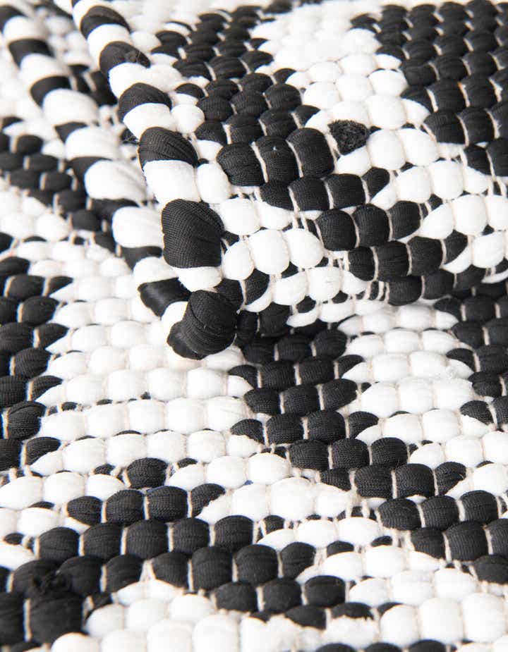 2' 2 x 3' 7 Hand Woven Chindi Jute Hearth Rug