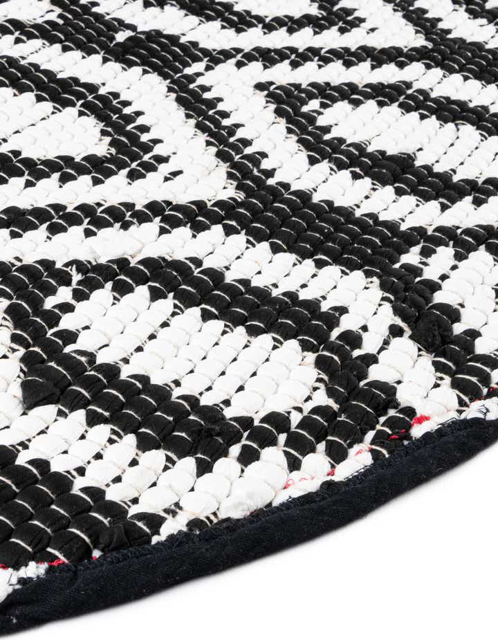 2' 2 x 3' 7 Hand Woven Chindi Jute Hearth Rug