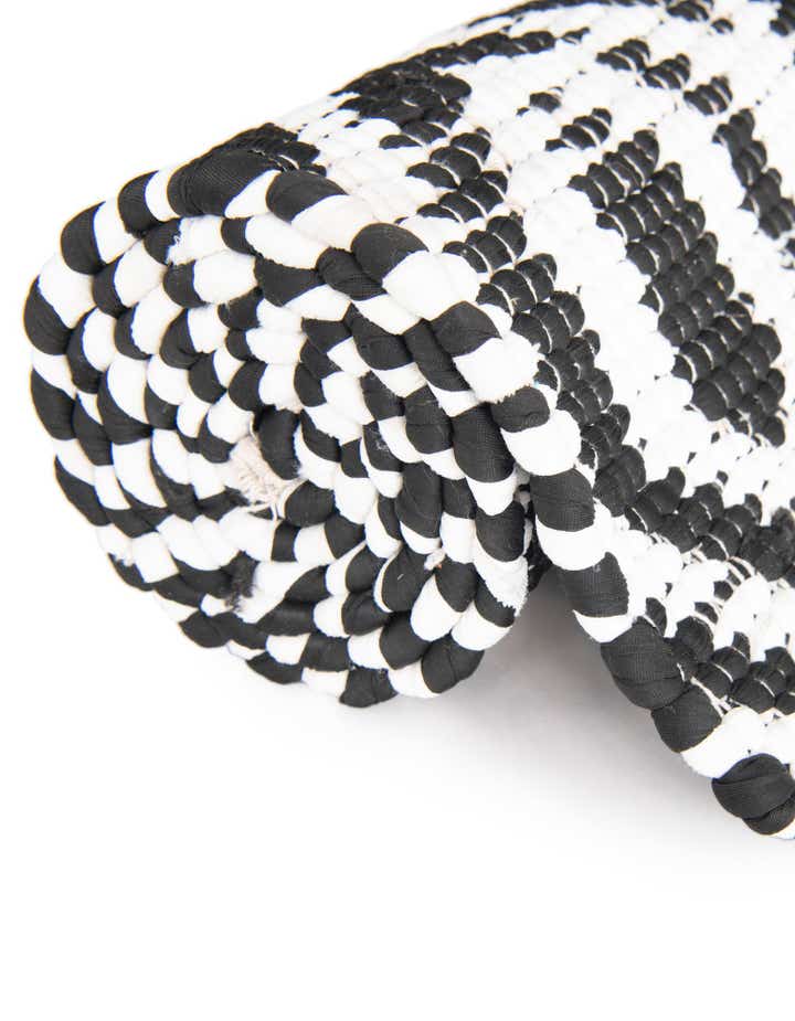 2' 2 x 3' 7 Hand Woven Chindi Jute Hearth Rug