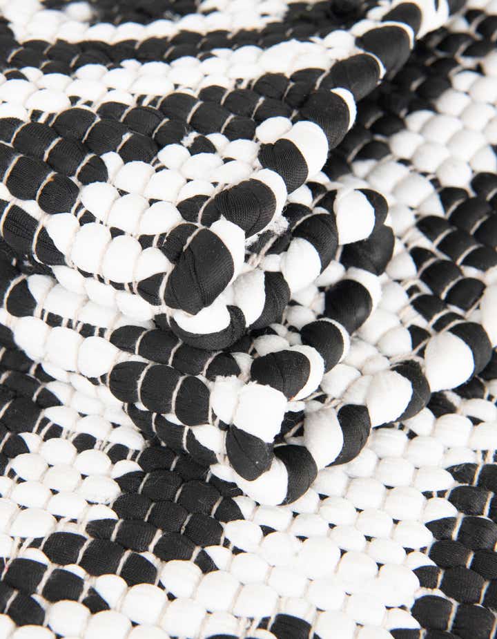 2' 2 x 3' 7 Hand Woven Chindi Jute Hearth Rug