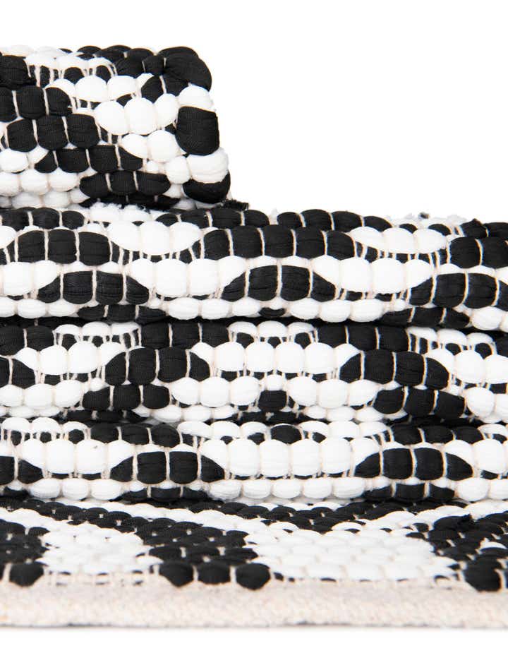 2' 2 x 3' 7 Hand Woven Chindi Jute Hearth Rug