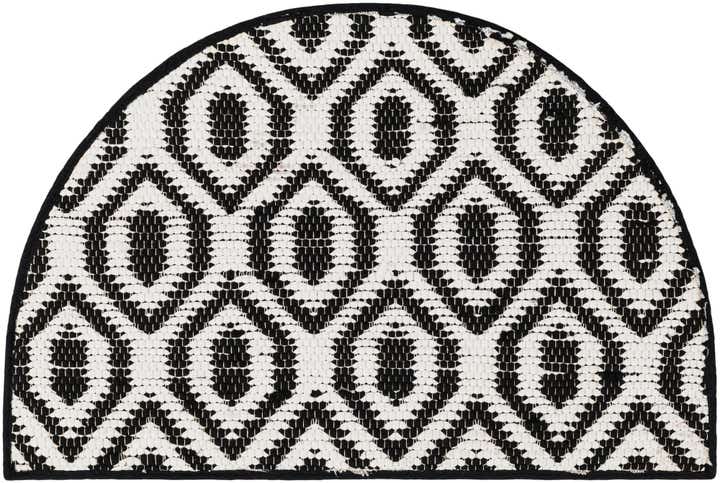2' 2 x 3' 7 Hand Woven Chindi Jute Hearth Rug
