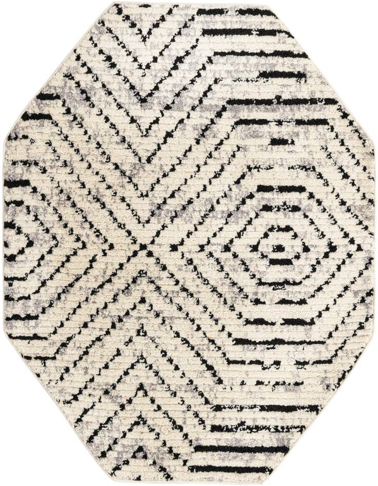 Detail image of 5' 3 x 5' 3 Tagine Octagon Rug