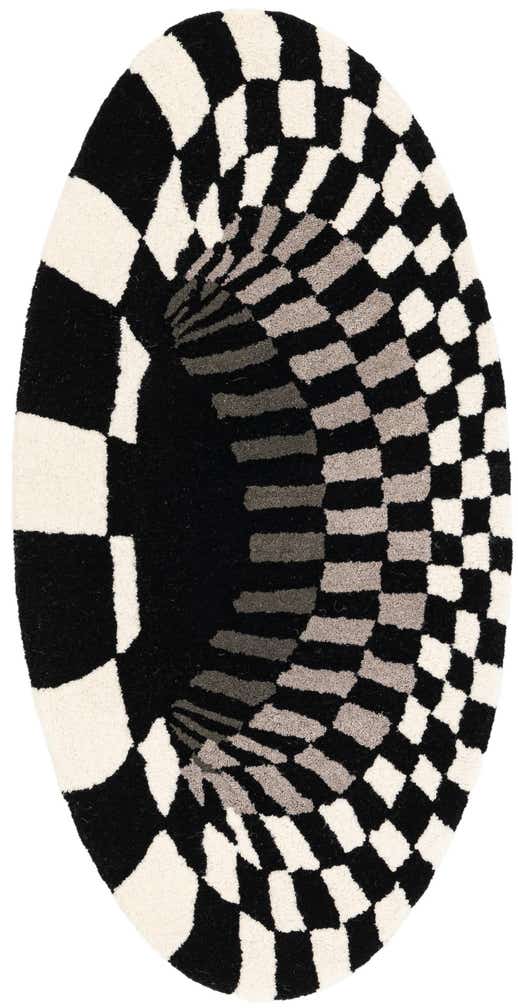 1' 9 x 3' 5 Playtime Kids Wool Oval Rug