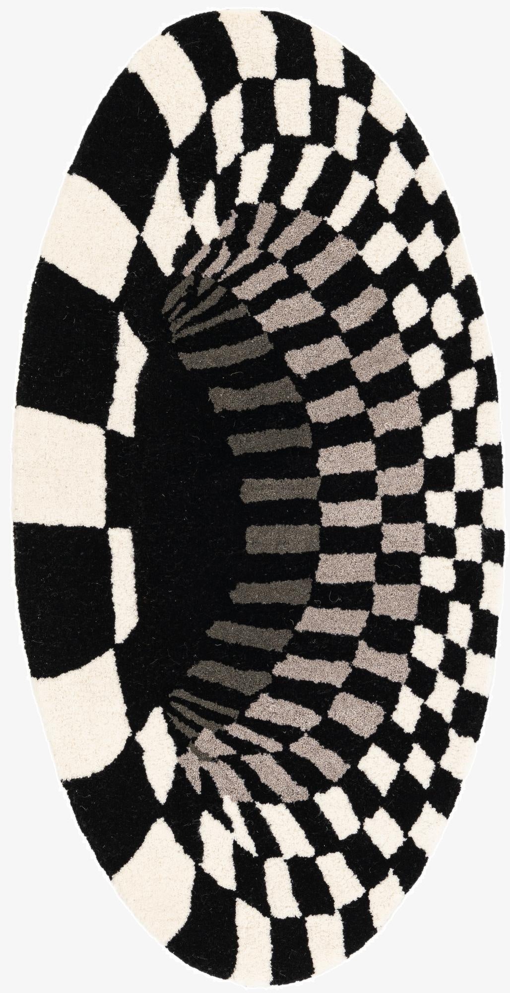 1' 9 x 3' 5 Playtime Kids Wool Oval Rug